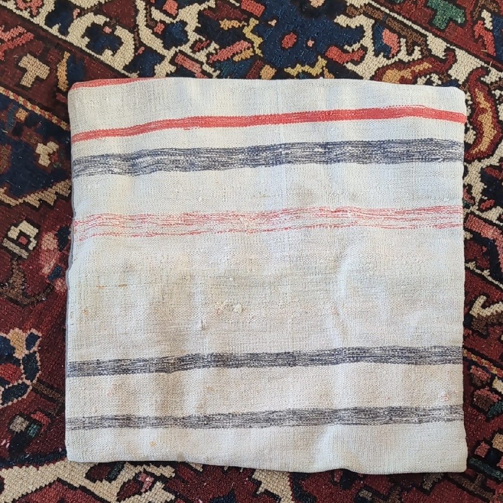 Vintage Fabric 22" Pillow Cover